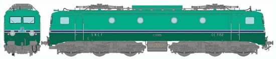 REE Modeles MB-061 - French Electric Locomotive Class CC-7132 GRG of the SNCF - Depot Avignon